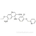 3-quinoléinecarbonitrile, 6-amino-4 - [[3-chloro-4- (2-pyridinylméthoxy) phényl] amino] -7-éthoxy-CAS 848139-78-6